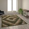 Flash Furniture Green 6' x 9' Diamond Patterned Area Rug OKR-RG1106-69-GN-GG - alternate 1